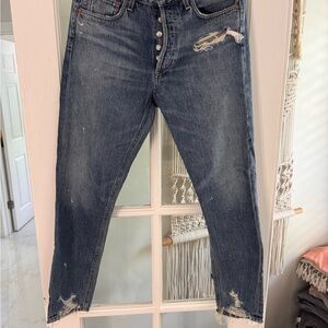 Agolde Classic Blue Denim Jeans